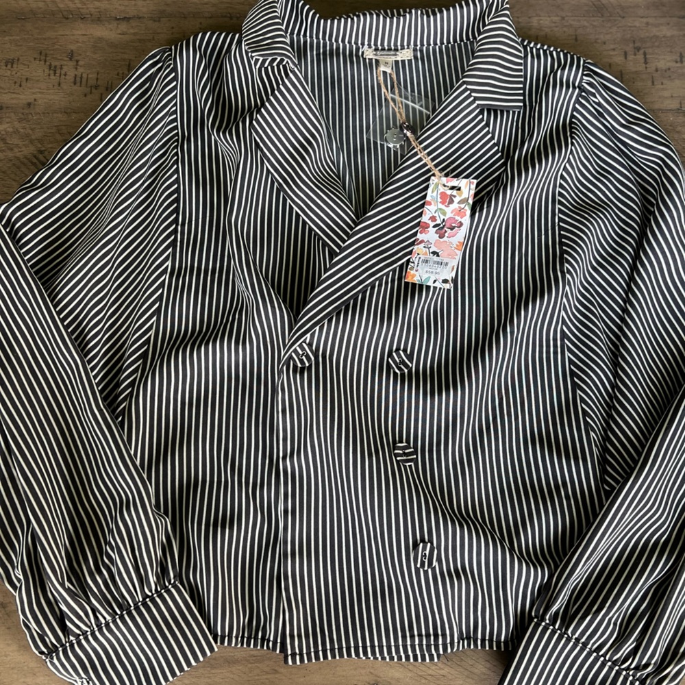 Women’s striped blazer top